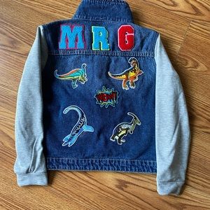 Denim distressed jacket, youth size 8